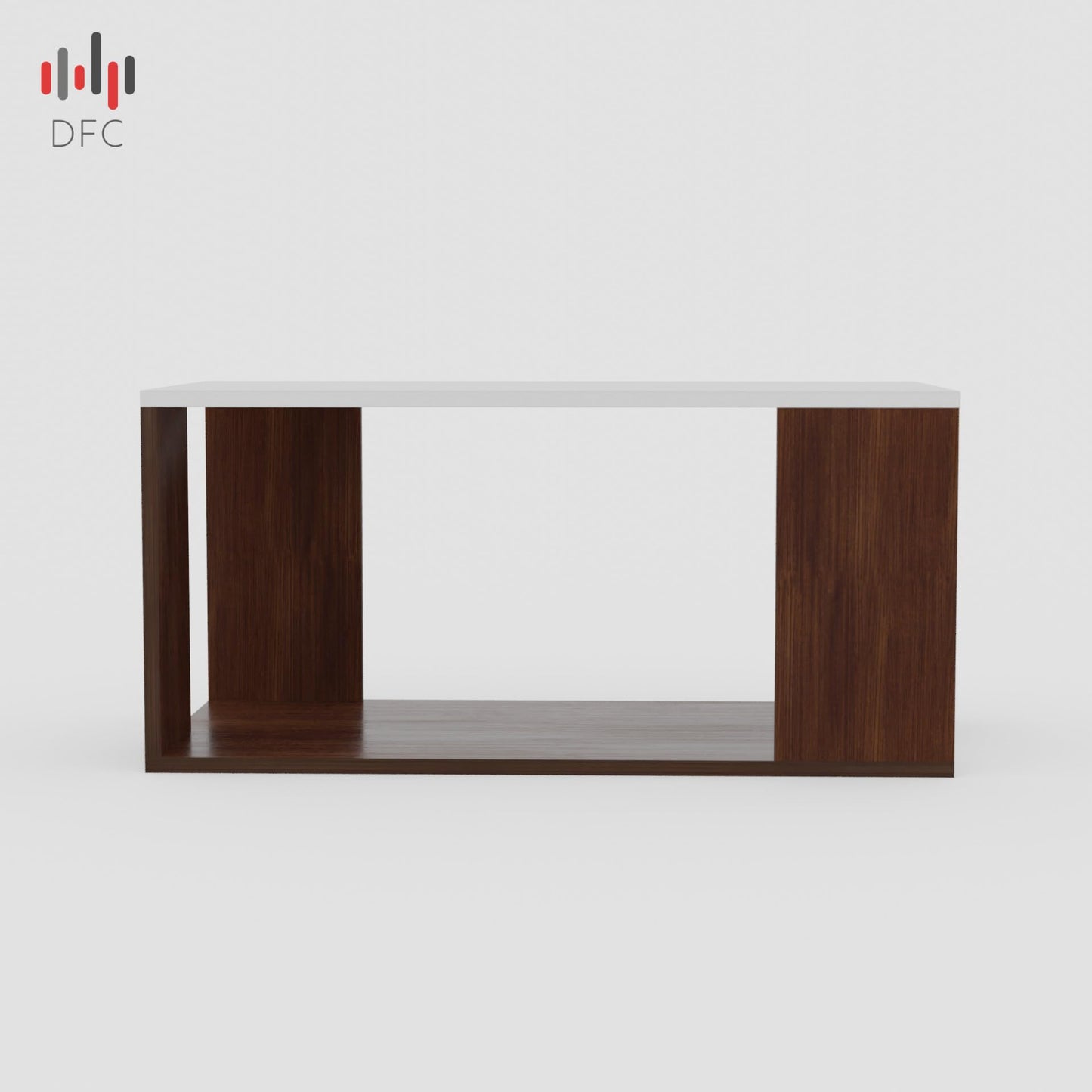 PEDPIX Carrera Engineered Wood Coffee Center Sofa Tea/Teapoy Console Table with Storage for Living Room Home Hall (Dark Wenge)