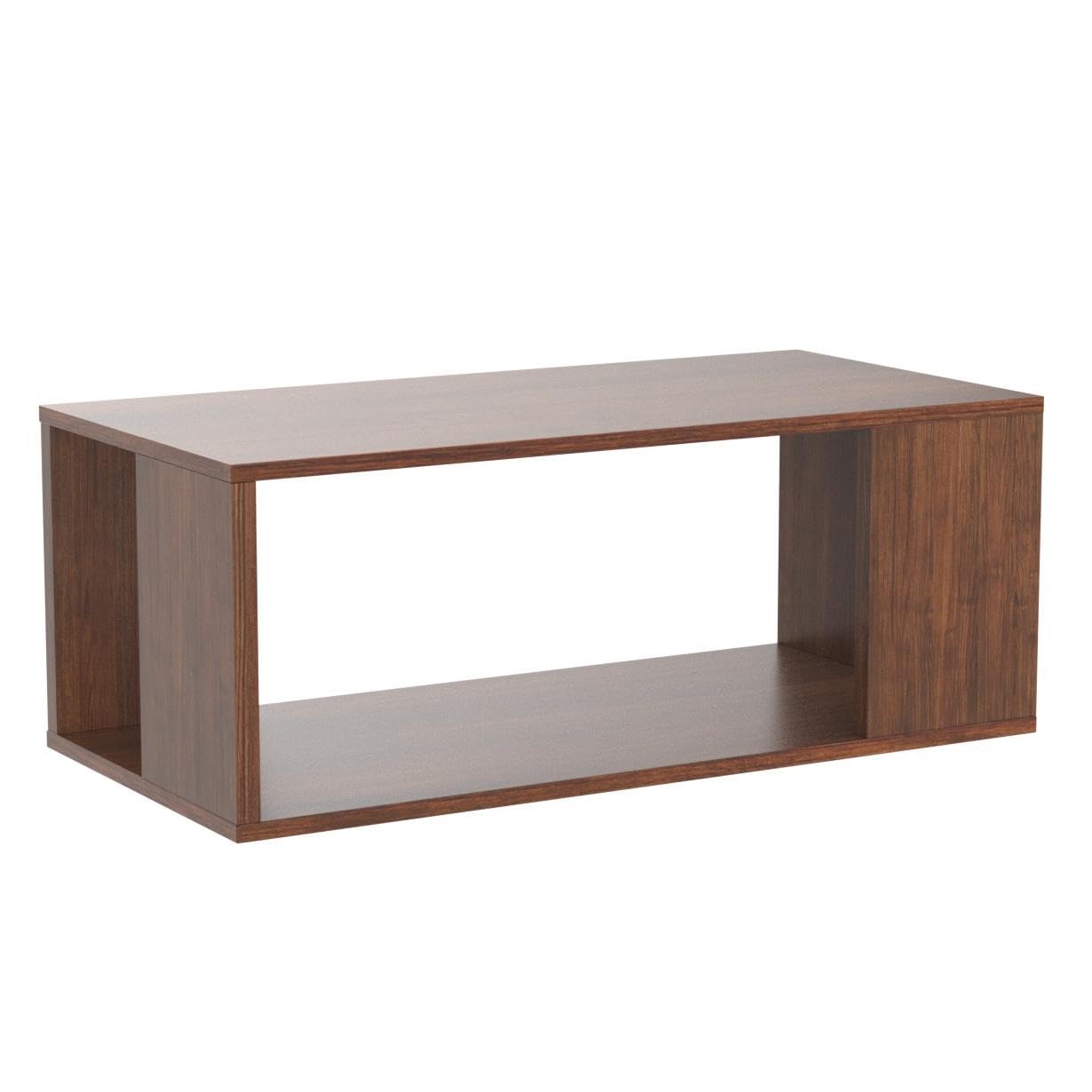 PEDPIX Carrera Engineered Wood Coffee Center Sofa Tea/Teapoy Console Table with Storage for Living Room Home Hall (Dark Wenge)