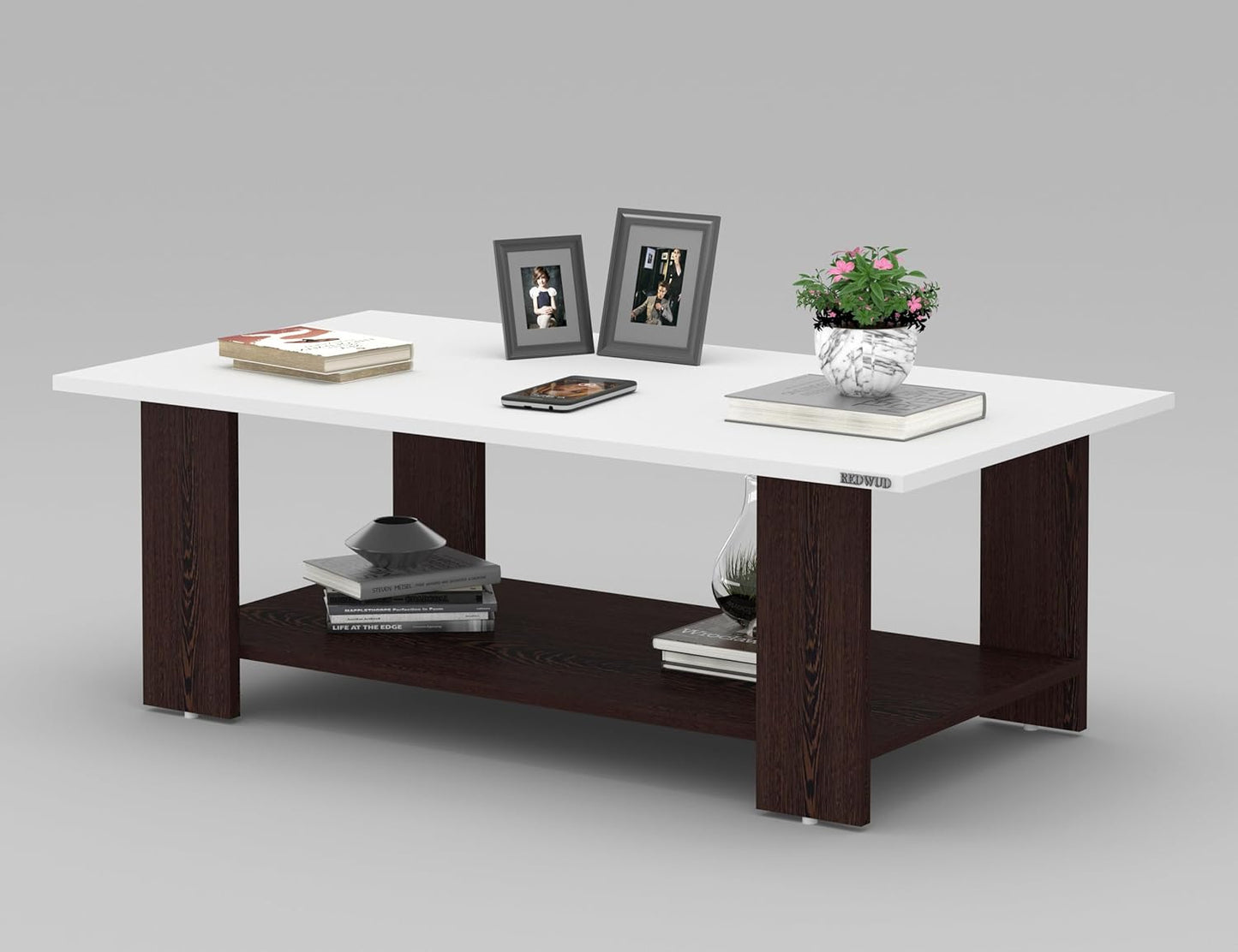 PEDPIX Engineered Wood Coffee Table(Finish Color - Wenge White, DIY(Do-It-Yourself))