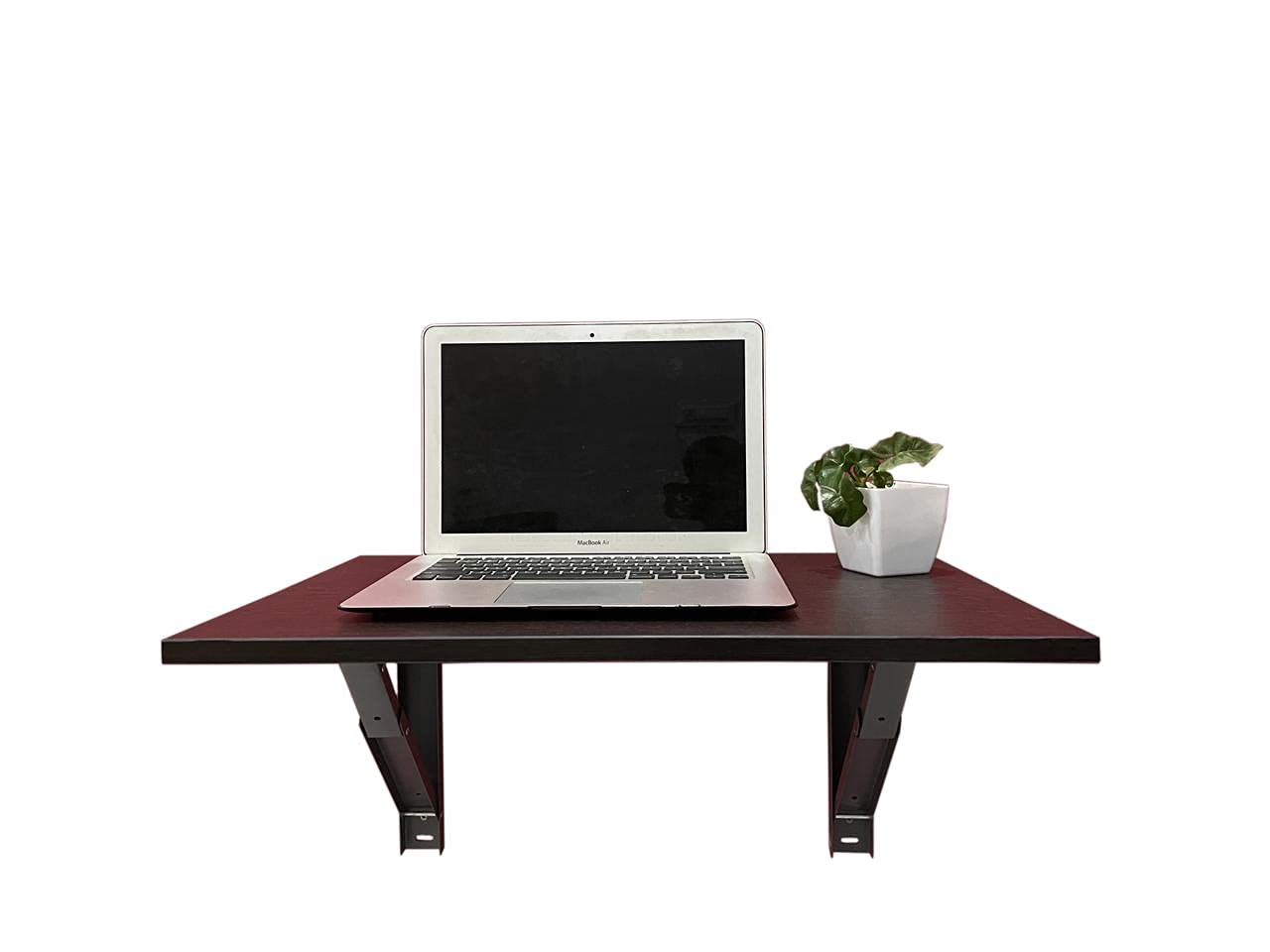 PEDPIX® Multipurpose Wall Mounted Flexible Engineered Wood Folding Table Recommended Wall Table for Laptop for Office/Home/Portable Desk Lap (Finish Color - VALNUT BROWN,60 x 40 cm, DIY(Do-It-Yourself))