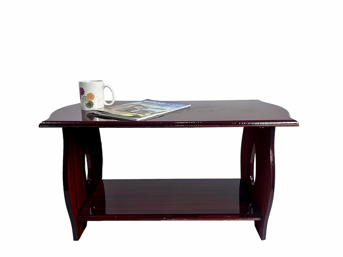 Pedpix® Engineered Wood Coffee Table (Teak Finish) Wooden Tea Table| Teapot |DIY Wooden Table Engineered Wood Coffee Table