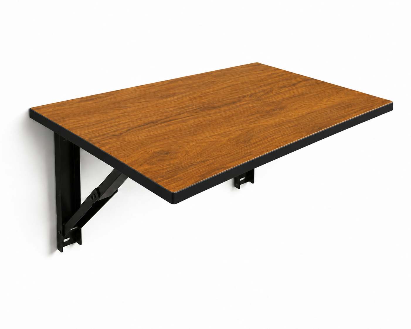 PEDPIX Wall-Mounted Folding Study Table – 60 × 40 cm | Space-Saving Foldable Laptop Desk for Home, Office & Small Rooms | Dark Brown