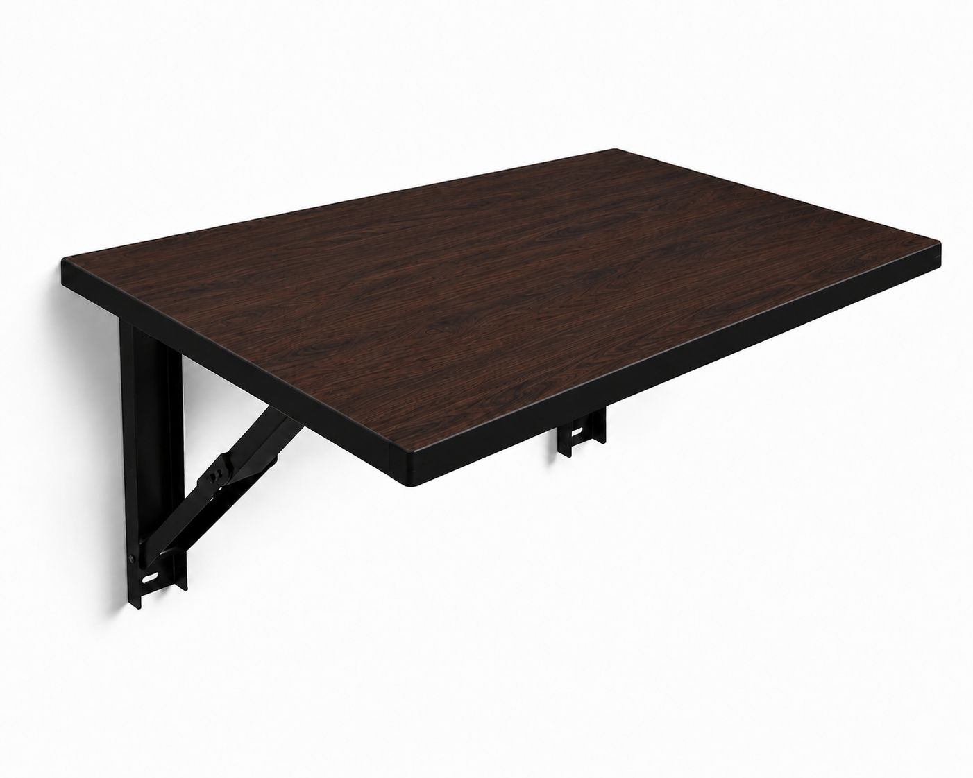 PEDPIX Wall Mounted Folding Table | Coffee & Venge | Foldable Space-Saving Wall Desk | 60 × 40 cm