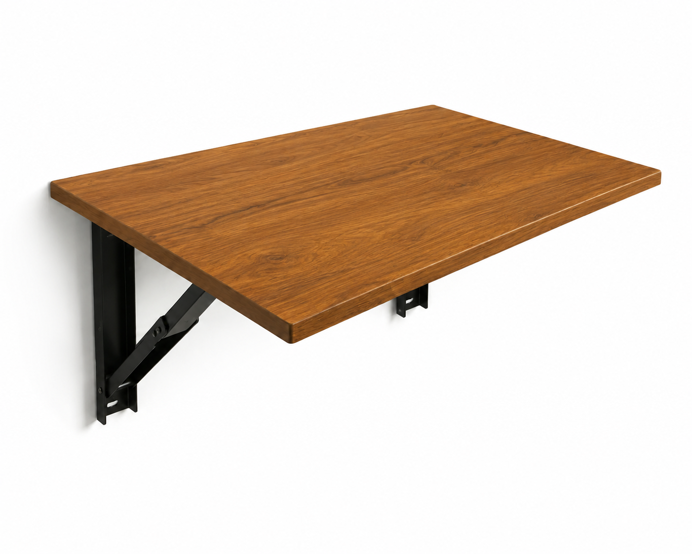 PEDPIX Wall-Mounted Folding Study Table – 60 × 40 cm | Space-Saving Foldable Laptop Desk for Home, Office & Small Rooms | Dark Brown