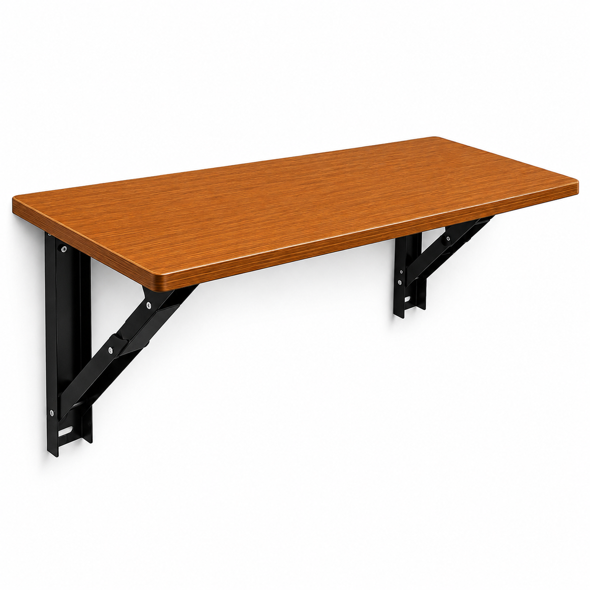 PEDPIX Wall Mounted Folding Table 80 × 40 cm – Teak | Space-Saving Foldable Wall Desk