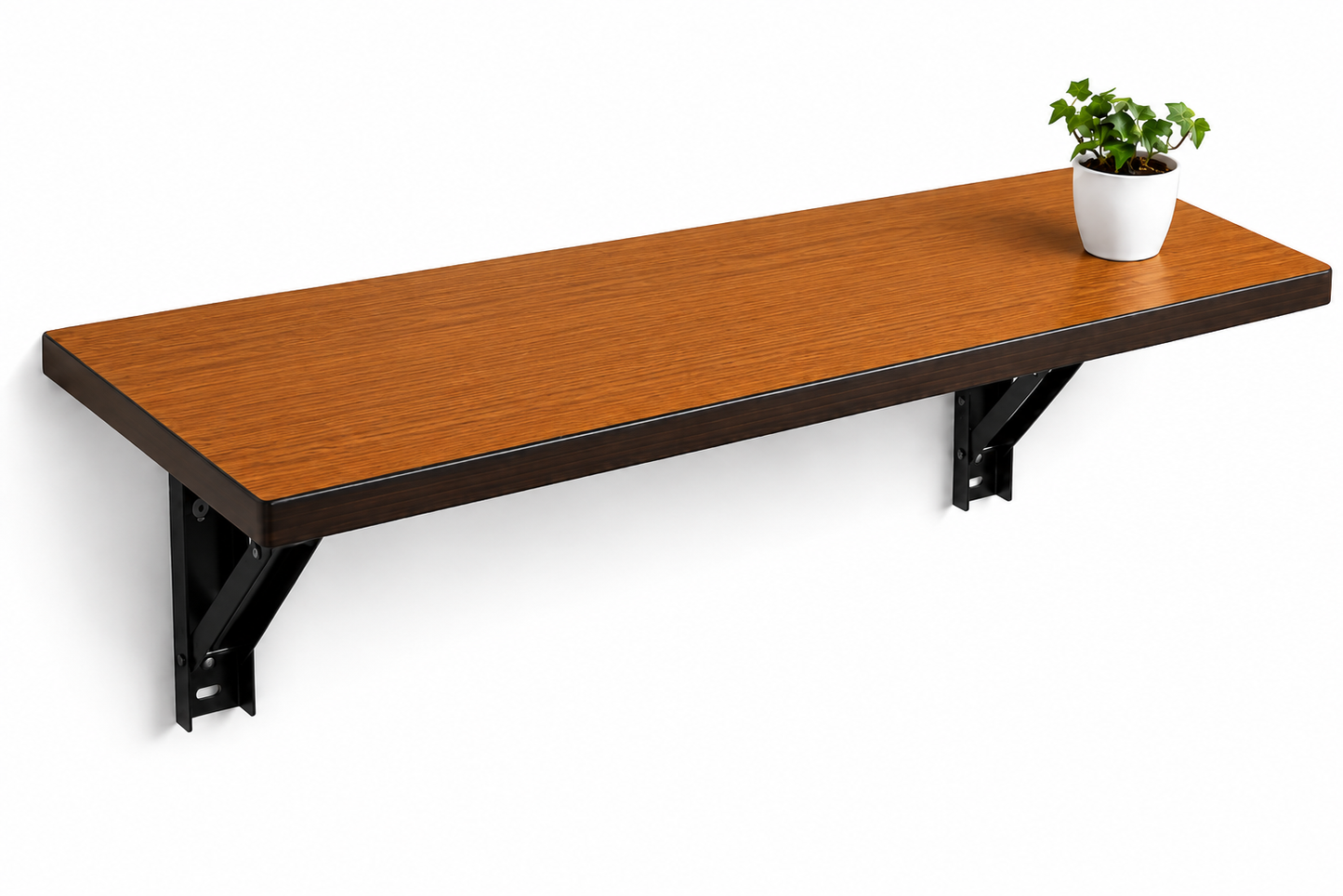 PEDPIX Wall-Mounted Folding Table 120 × 40 cm | Space-Saving Foldable Wall Desk | Engineered Wood | Study, Work & Dining Table