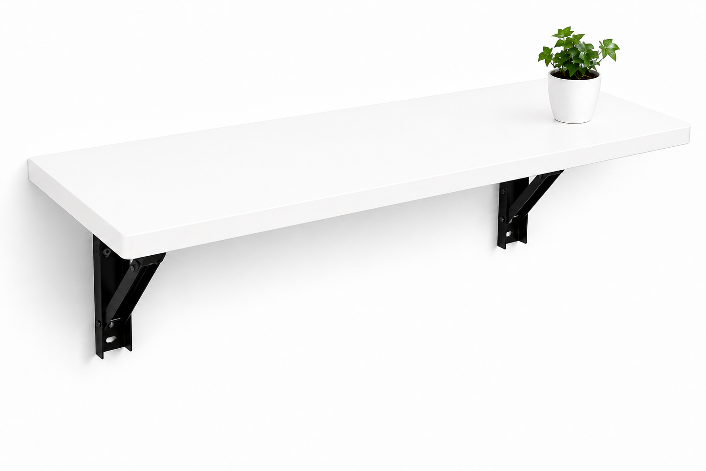 PEDPIX Wall-Mounted Folding Table 120 × 40 cm | Space-Saving Foldable Wall Desk | Engineered Wood | Study, Work & Dining Table