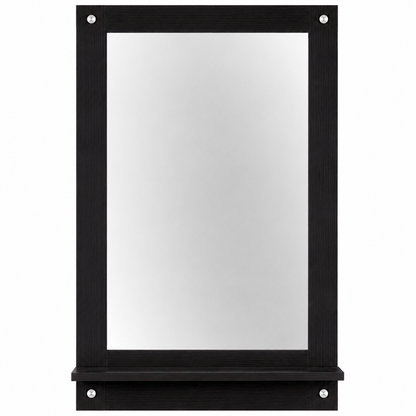 PEDPIX wall mounted dressing mirror with shelf in Venge, view 3