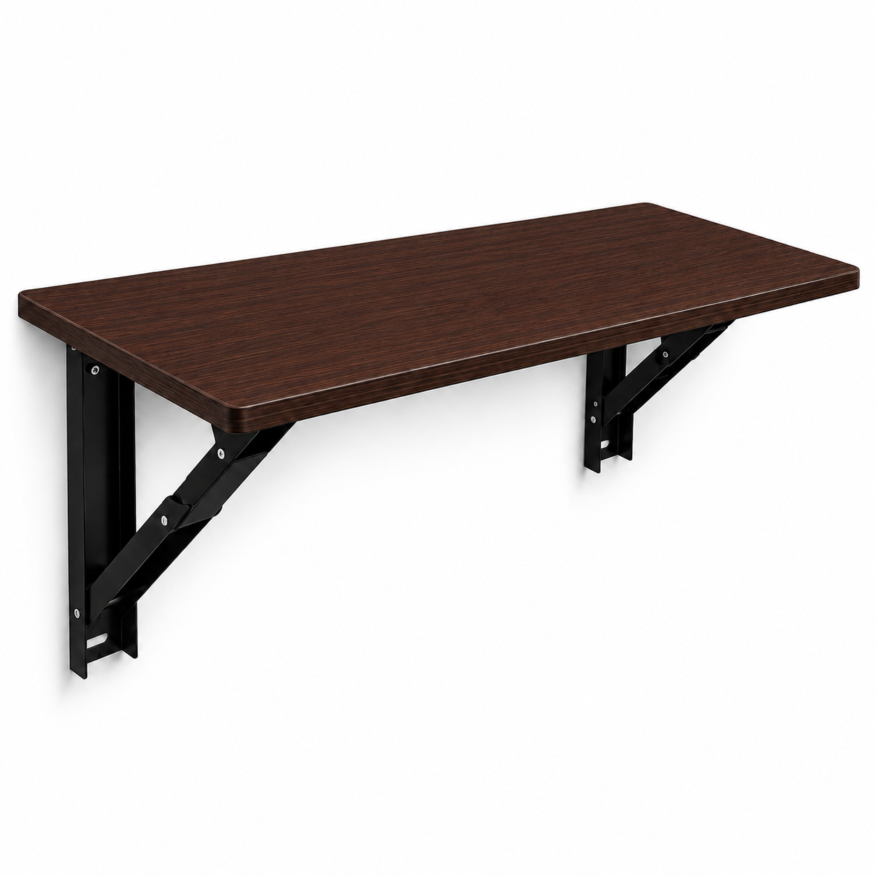 PEDPIX® Wall Mounted Folding Table – 80 × 40 cm | Space-Saving Foldable Wall Desk | Venge