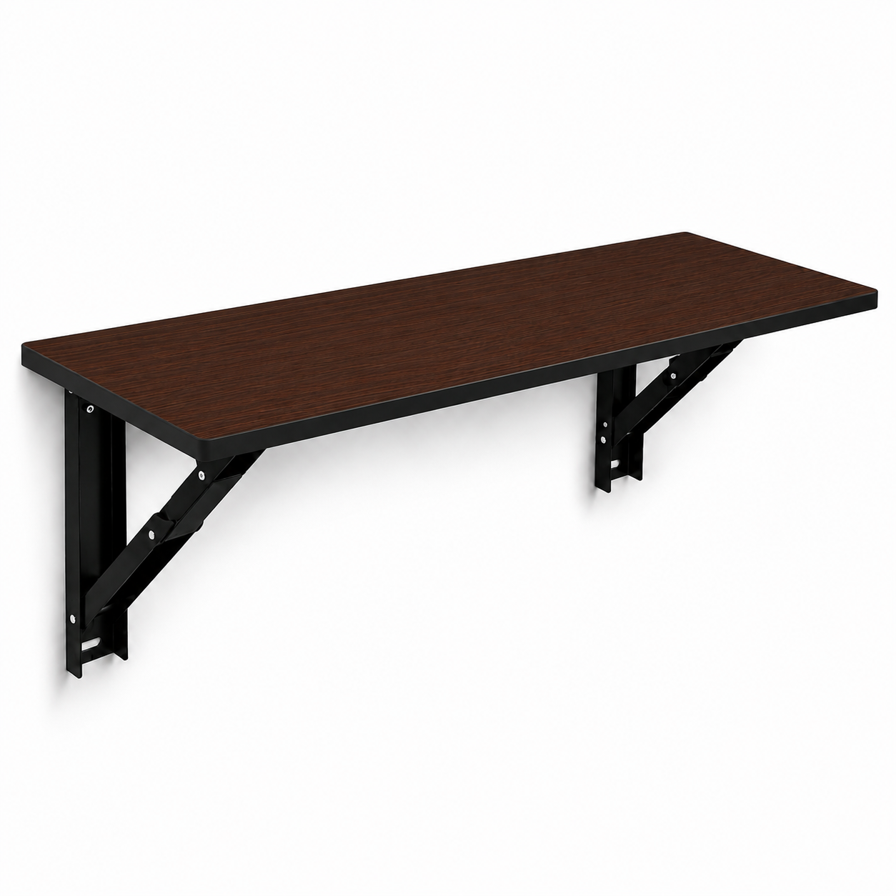 PEDPIX® Wall Mounted Folding Table | 80 × 40 cm | Coffee Venge | Space-Saving Foldable Wall Desk