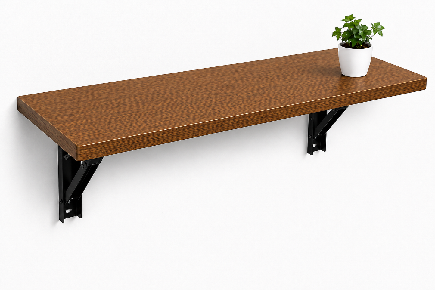 PEDPIX Wall-Mounted Folding Table 120 × 40 cm | Space-Saving Foldable Wall Desk | Engineered Wood | Study, Work & Dining Table
