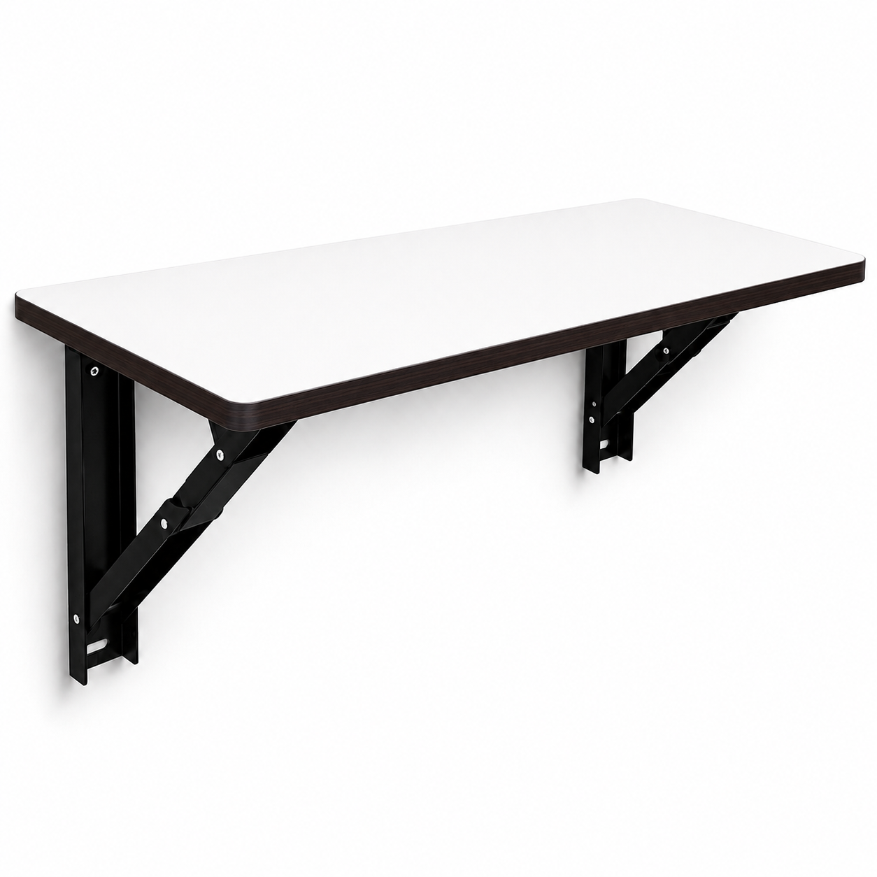 PEDPIX Wall Mounted Folding Table 80 × 40 cm – White Venge | Foldable Space-Saving Wall Desk