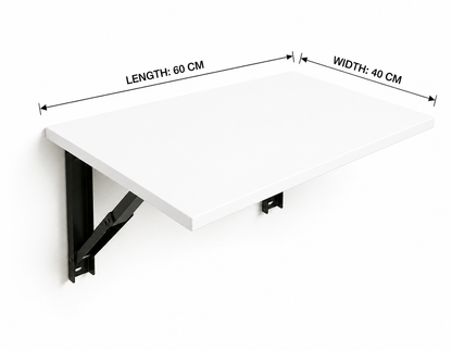 PEDPIX Wall Mounted Folding Table 60 × 40 cm | Space-Saving Foldable Wall Desk