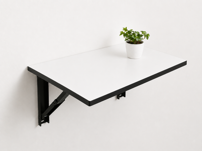 PEDPIX Wall Mounted Folding Table 60 × 40 cm | Space-Saving Foldable Wall Desk