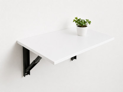 PEDPIX Wall Mounted Folding Table 60 × 40 cm | Space-Saving Foldable Wall Desk