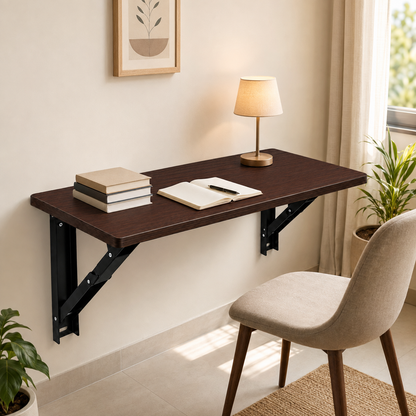 PEDPIX Wall Mounted Folding Table 100 × 40 cm | Space-Saving Foldable Wall Desk