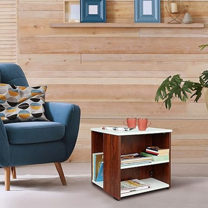PEDPIX Engineered Wood Side Table (Finish Color - OAK RED, DIY(Do-It-Yourself))