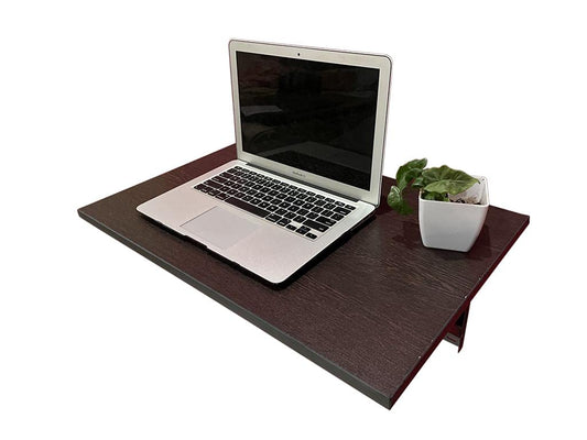 PEDPIX® Multipurpose Wall Mounted Flexible Engineered Wood Folding Table Recommended Wall Table for Laptop for Office/Home/Portable Desk Lap (Finish Color - VALNUT BROWN,60 x 40 cm, DIY(Do-It-Yourself))