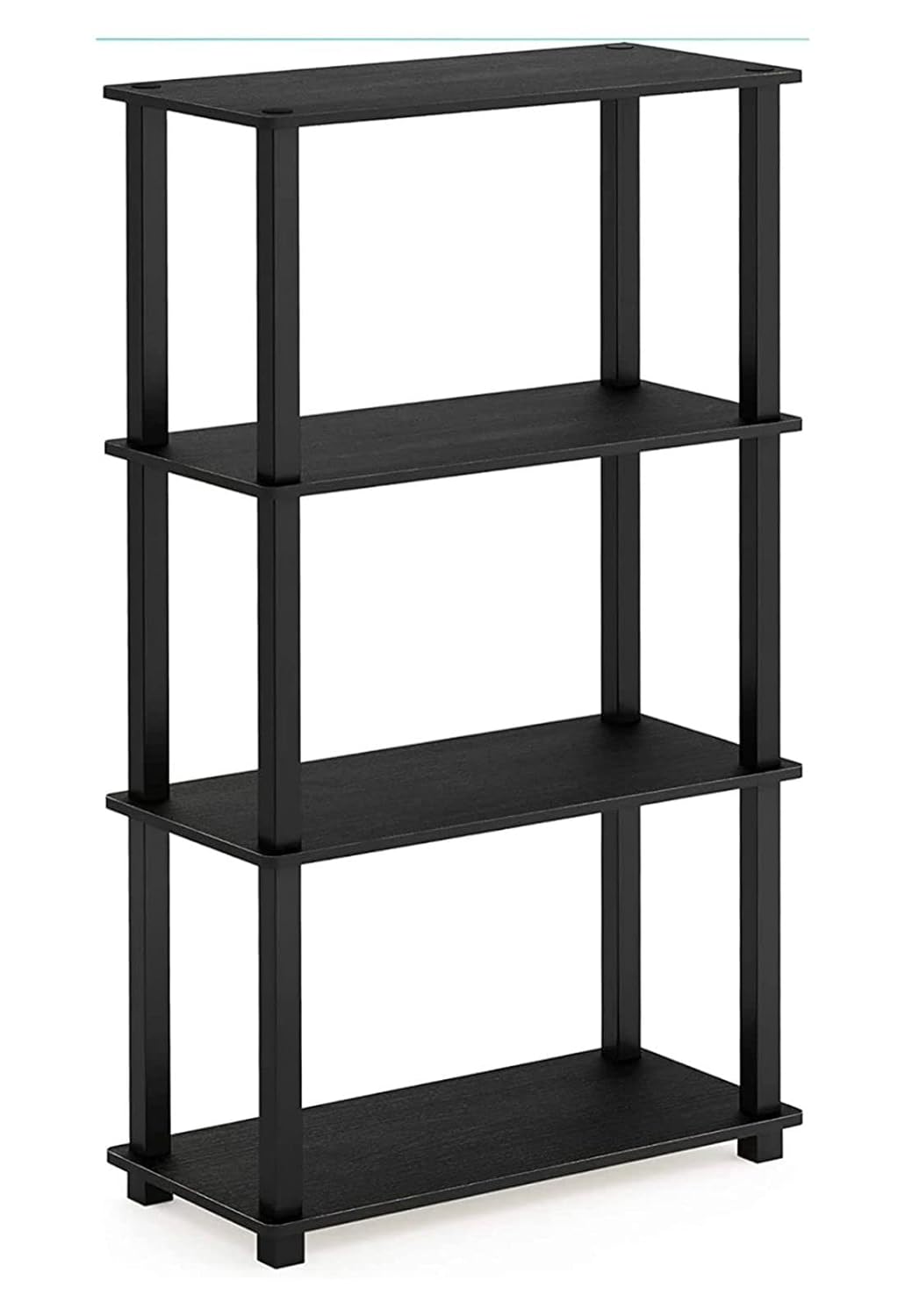 MALBRO Turn N Tube 3 Tier Rack Wall Shelf for Living Bed Room Home Office | Multipurpose Storage Shelves and Display Organizer with Utility Storage for Home Décor_(Color - Venge)